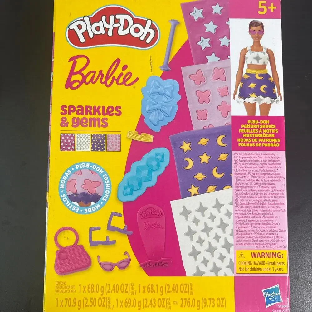 Barbie play doh sparkles gems